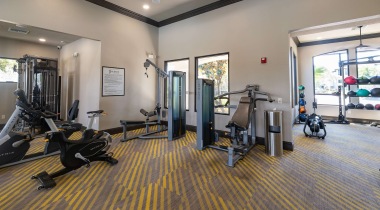 Fitness Center with Yoga/Spin Room at Cortland Brighton Bay
