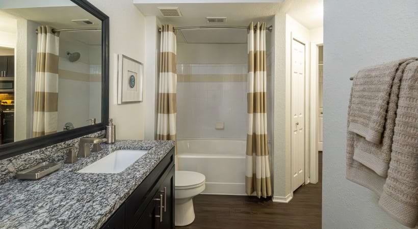 Garden-Style Bathtubs with Rainfall Showerheads * at Cortland Brighton Bay