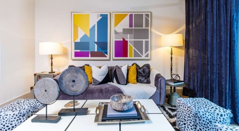 Spacious Living Room at Our Apartments in Buckhead