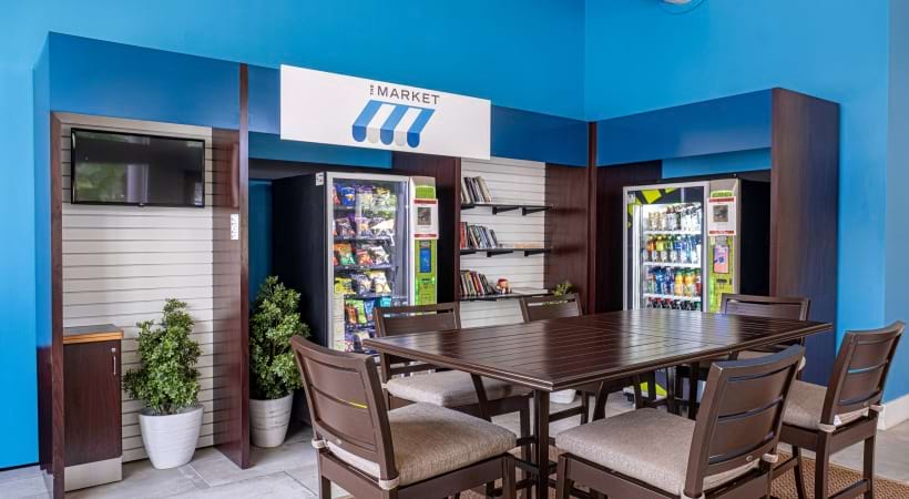 Community Market at Our Apartments Near International Plaza