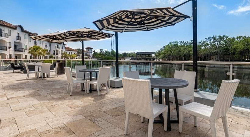 Poolside Seating at Our Tampa Bay Apartments for Rent
