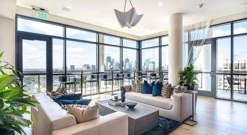 Upscale Resident Lounge at Our Luxury Apartments on McKinney Ave.