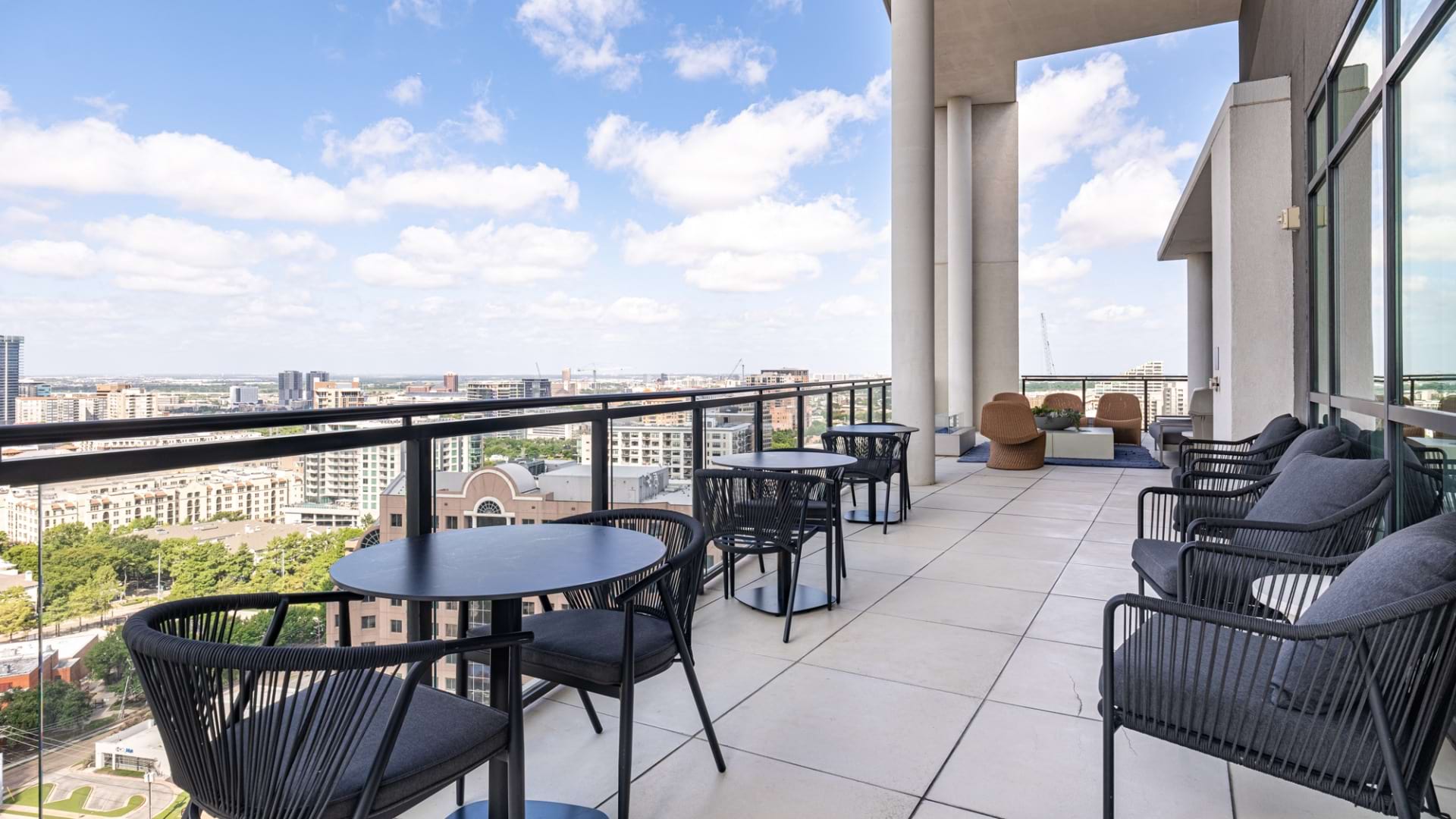 Skyline View from Our Upscale Apartments in Uptown Dallas 