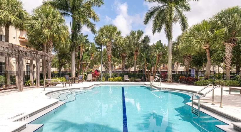 Resort-Style Pool at Our Apartments for Rent in Palm Beach Lakes, FL