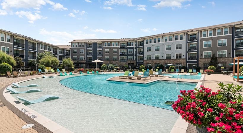 Resort-Style Pool and Sun Deck at Our Allen Apartments Near State Farm