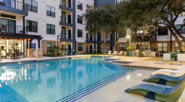 View of theResort-Style Pool at Our Arboretum Austin Apartments