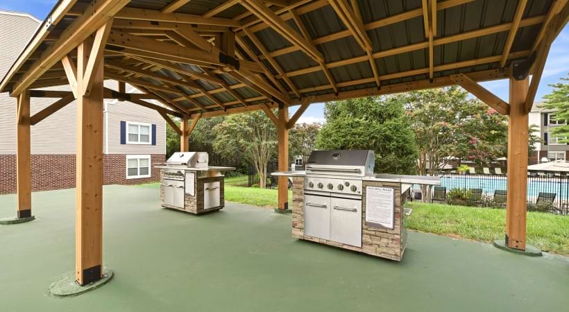 Gas Grills Outdoors at Our Apartments for Rent in Gainesville, VA
