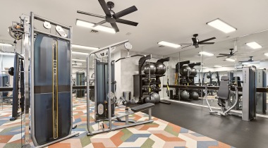 Fitness Center with Exercise Equipment at Our Clifton, VA Apartments for Rent