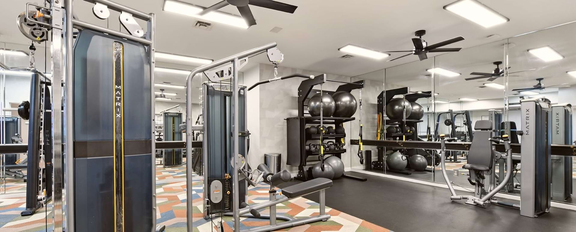 24/7 Fitness Center with Weight Lifting Equipment at Our Apartments Near Manassas, VA