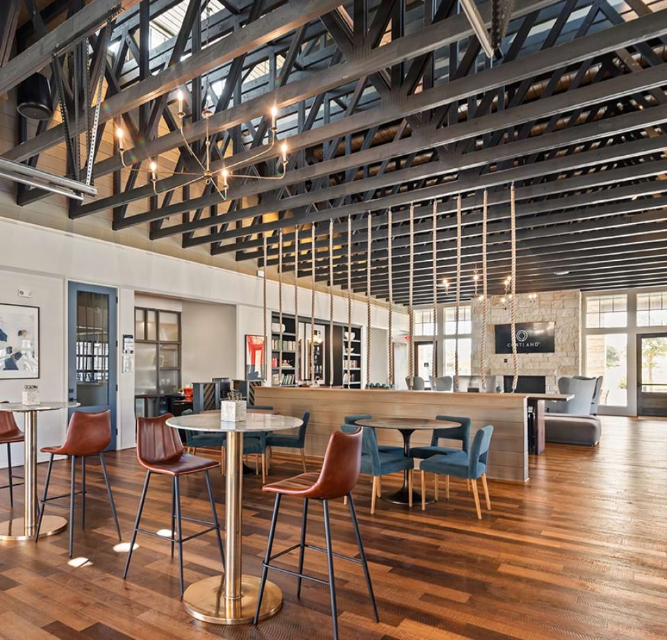 Sitting Areas in the Resident Lounge at Our Chisholm Apartments