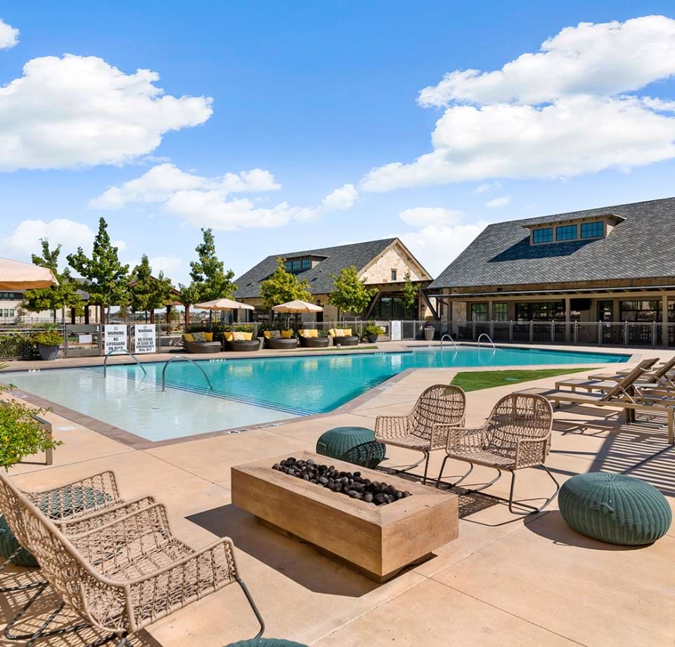Resort-Style Pool and Sun Deck at Our Chisholm Trail Apartments in Fort Worth