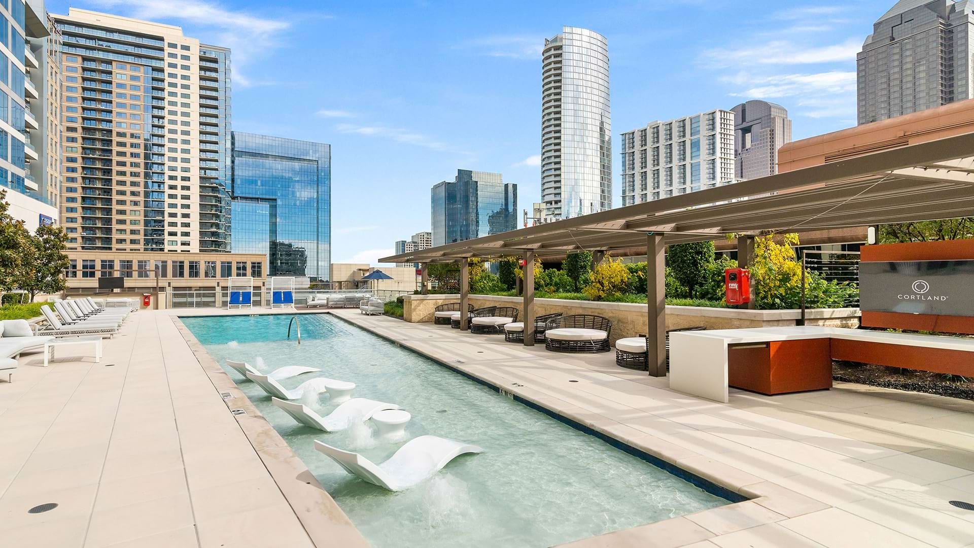 Resort-Style Pool at Our Dallas, Luxury Apartments in Uptown