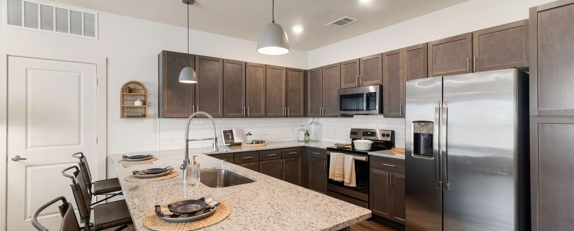 Spacious Kitchen in Our Apartments in Crowley, TX