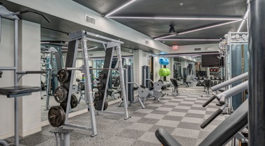24/7 Gym at Our Domain Austin Apartment Community