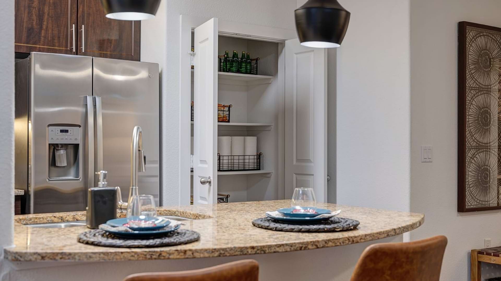 Stainless-Steel Appliances and Spacious Pantry at Our Apartments Near North Austin