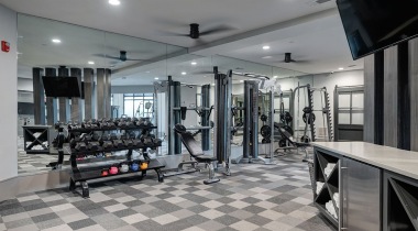 Gym at our luxury apartments in Houston, TX