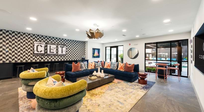 Resident Clubhouse with WiFi, HDTVs, Shuffleboard, and More