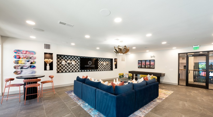 Resident Clubhouse with WiFi, HDTVs, Shuffleboard, and More