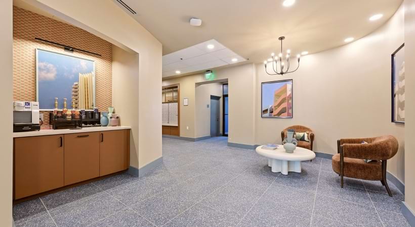 Resident Clubhouse Lounge Area at Our Apartments Near Pentagon City in Arlington, VA