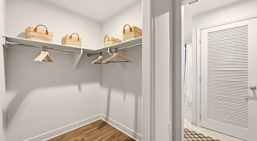 Spacious Walk-In Closets