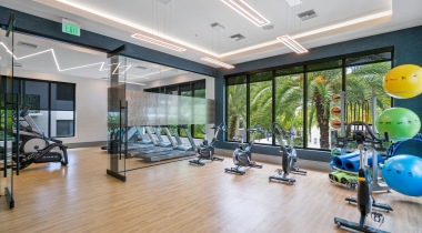 Yoga and Spin Studio in Our Apartments in Deerfield Beach, FL