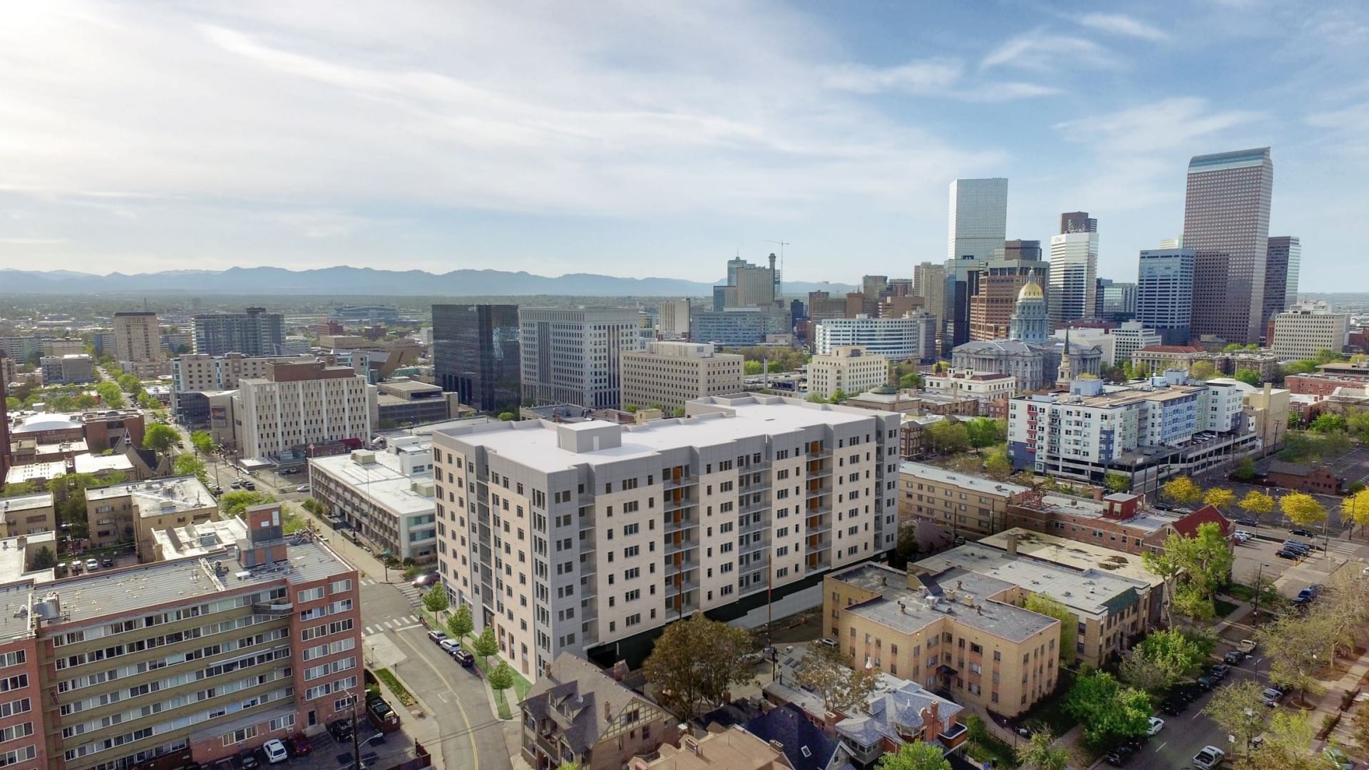 Aerial View Of Our Downtown Denver Apartments