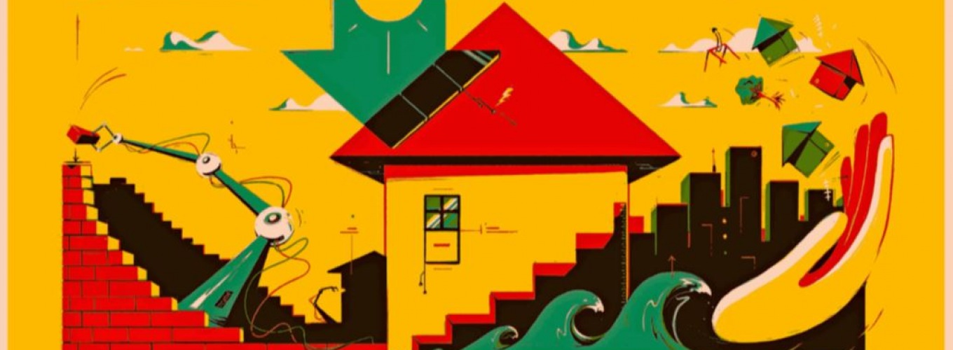 Financial Times graphic imagining a home in the future
