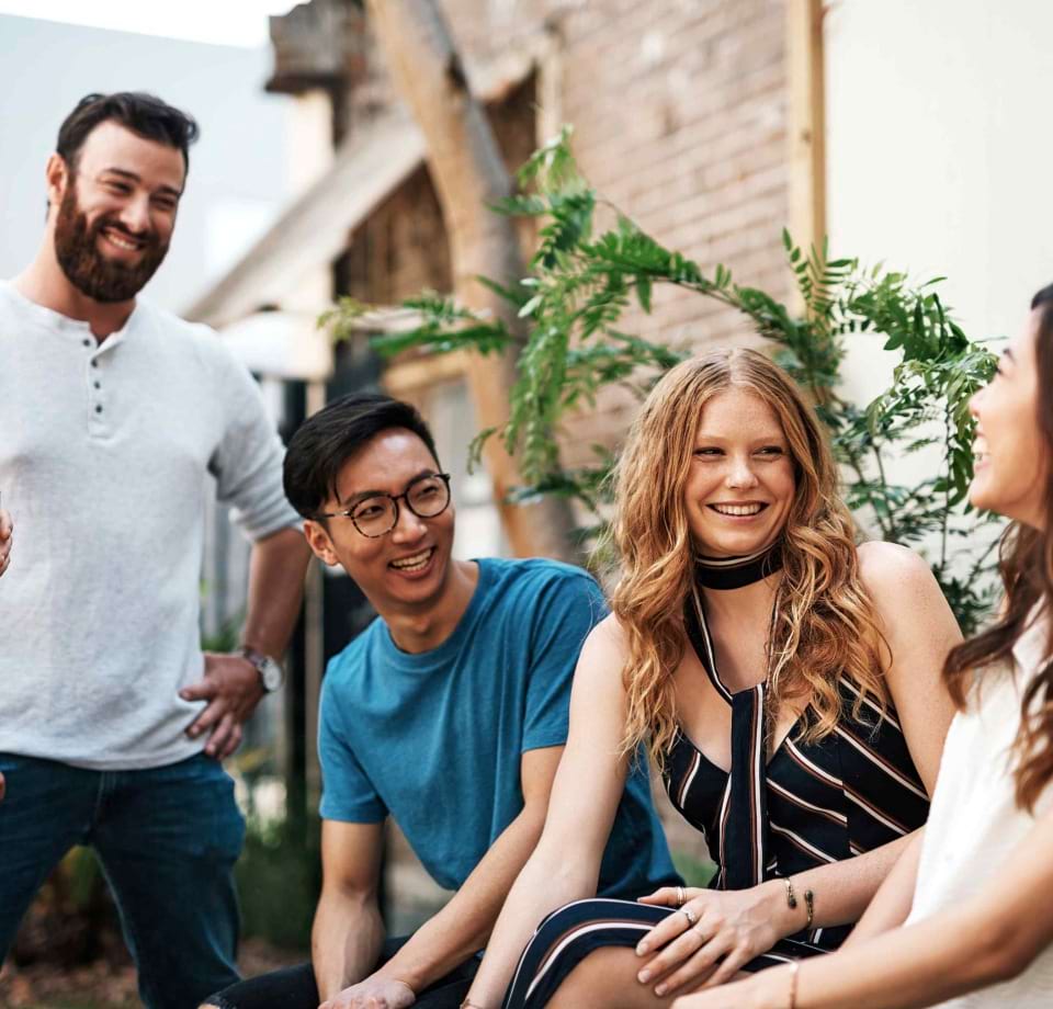 Residents Socializing at Our Cortland Apartments