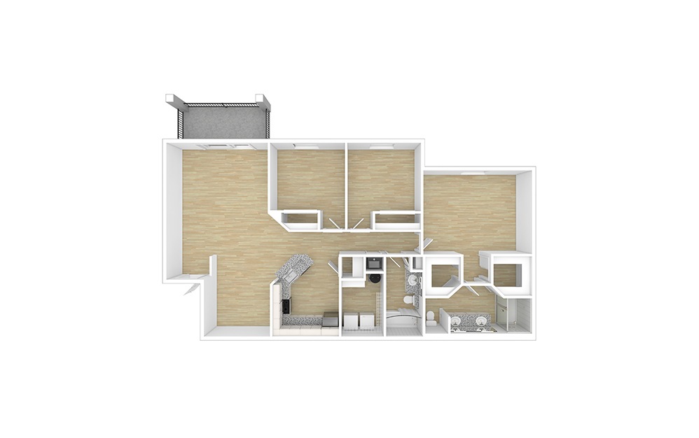 Beacon 3 bedroom 2 bath 1320 square feet (1)