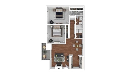 2 Bedroom at Heritage at Leesburg