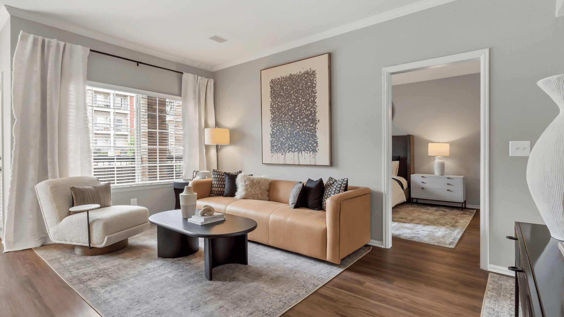 Living Room at Our Apartments in Cherry Creek, CO