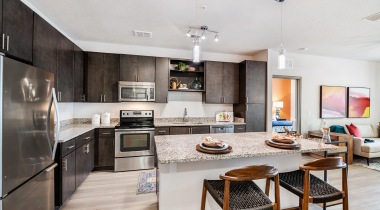 Open-Concept Kitchen at Our Modern Apartments Near Hunter's Creek