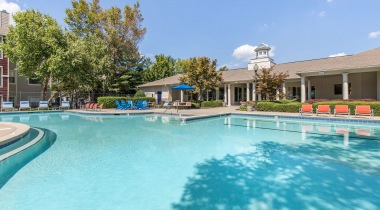 View of the Pool at Our Luxury Apartments Near Mallard Creek Church Road