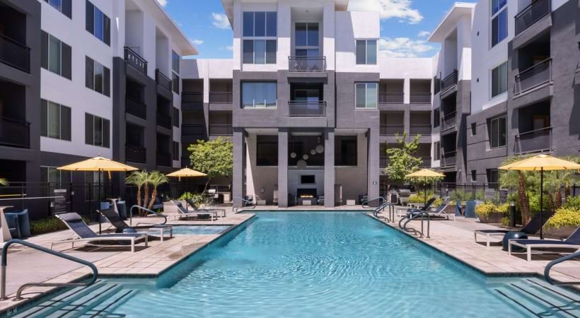 Heated, Resort-Style Pool and Spa at Our Biltmore Area Apartments