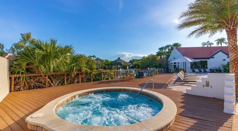 Heated Spa at Our Apartments on Hillsborough