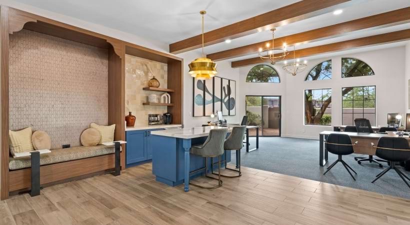 Newly Renovated Leasing Center at Our Homes for Rent Near the University of Arizona