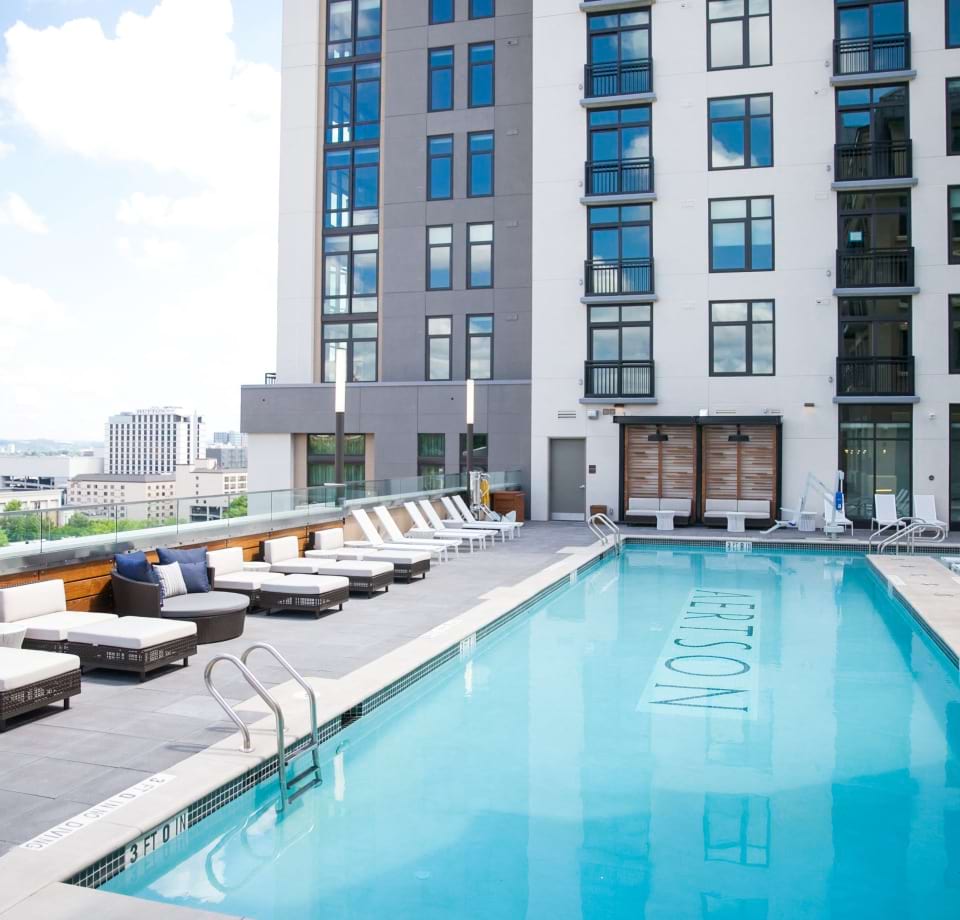 Resort-Style Pool at Our Downtown Apartments in Nashville