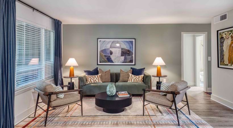 Spacious Living Room at Our Apartments Near Vinings, GA