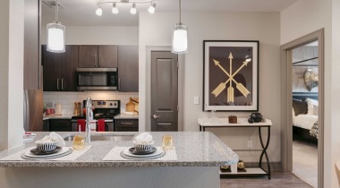 Gourmet Kitchen at our rental community in Shadow Creek Ranch