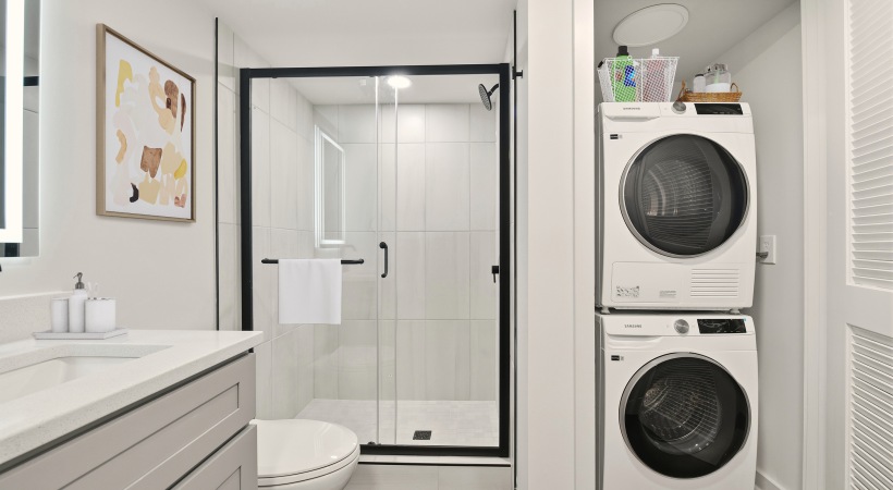 Renovated Bathroom & Laundry Room