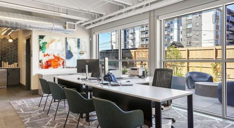 Upscale Leasing Office at Our Apartments in Cherry Creek, CO