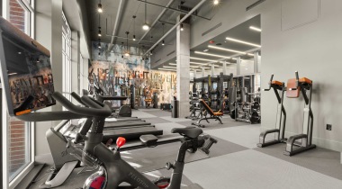 Spacious Fitness Center at Our Apartments in Downtown Atlanta