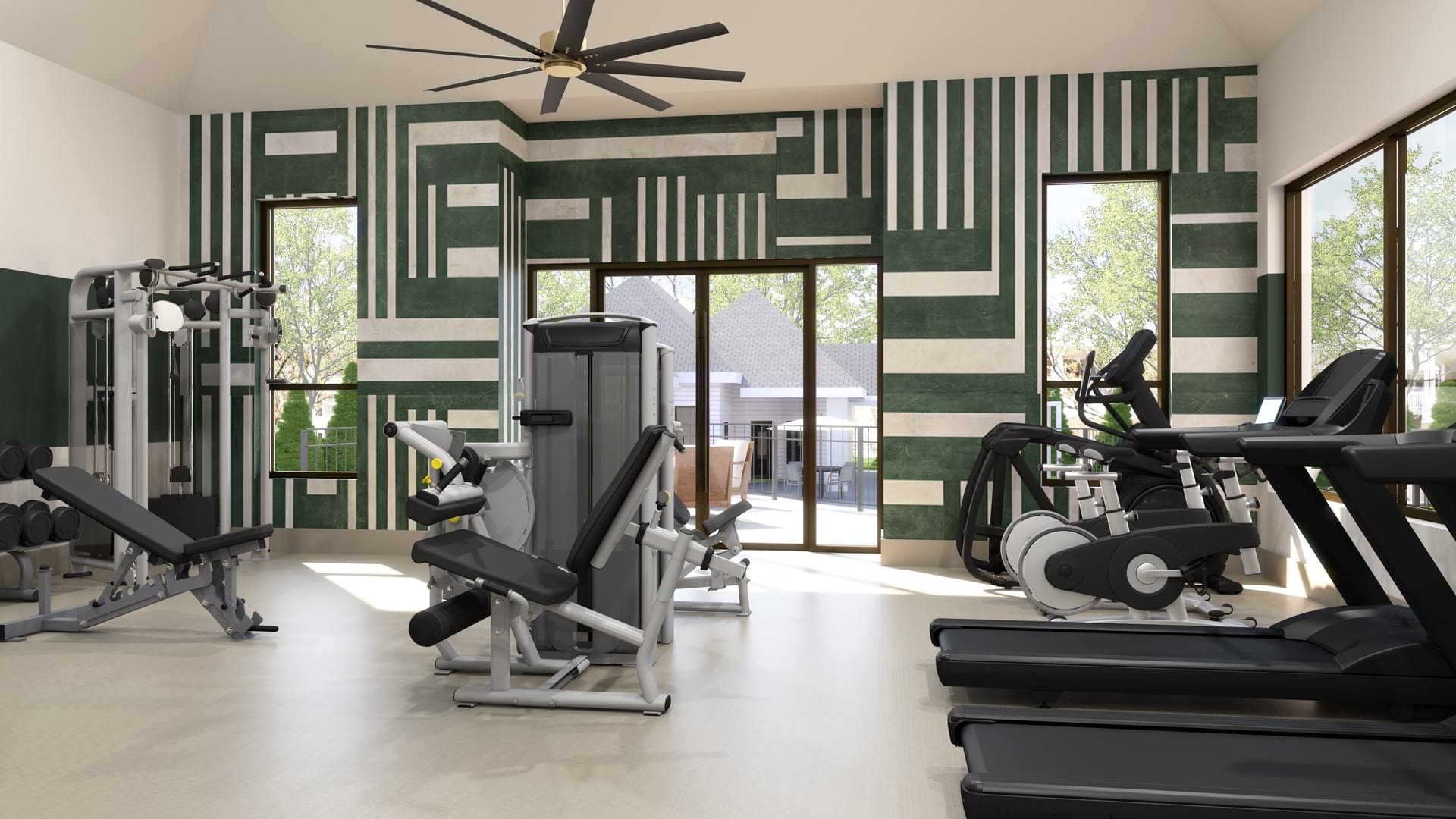 Newly Renovated Northwest Raleigh Apartment Fitness Center