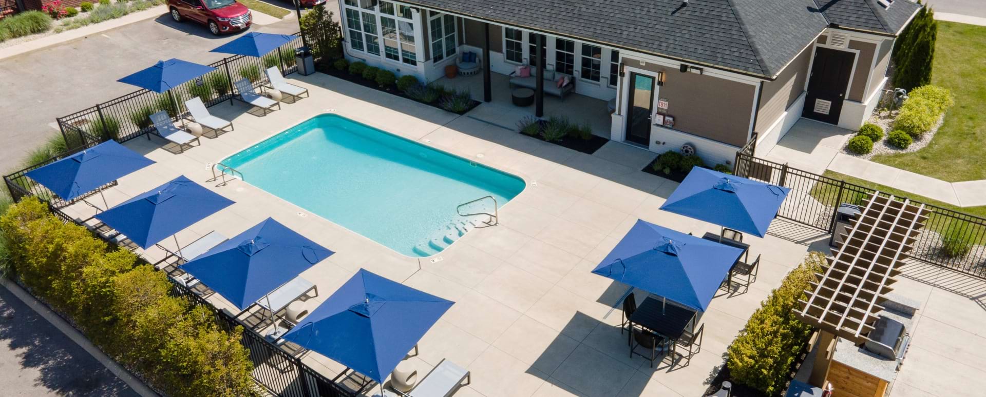 Resort-Style Pool and Sun Deck at Our Hilliard Luxury Apartment Community