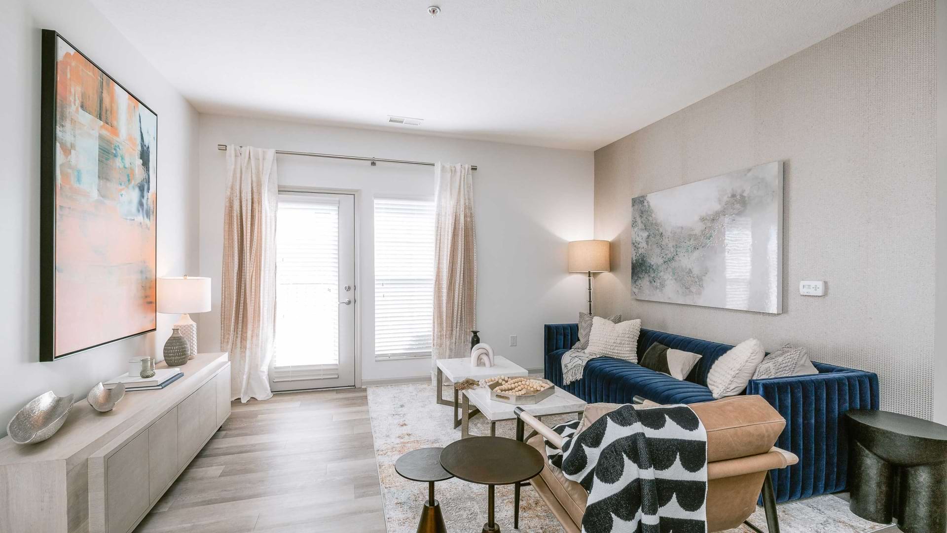 Spacious Living Room in Our Apartments near Hilliard, Ohio