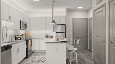 Upscale Kitchen With Stainless Steel Appliances at Our Downtown Decatur Apartments