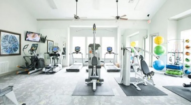 Naturally-Lit Fitness Center at Our Luxury Apartments in Austin, TX