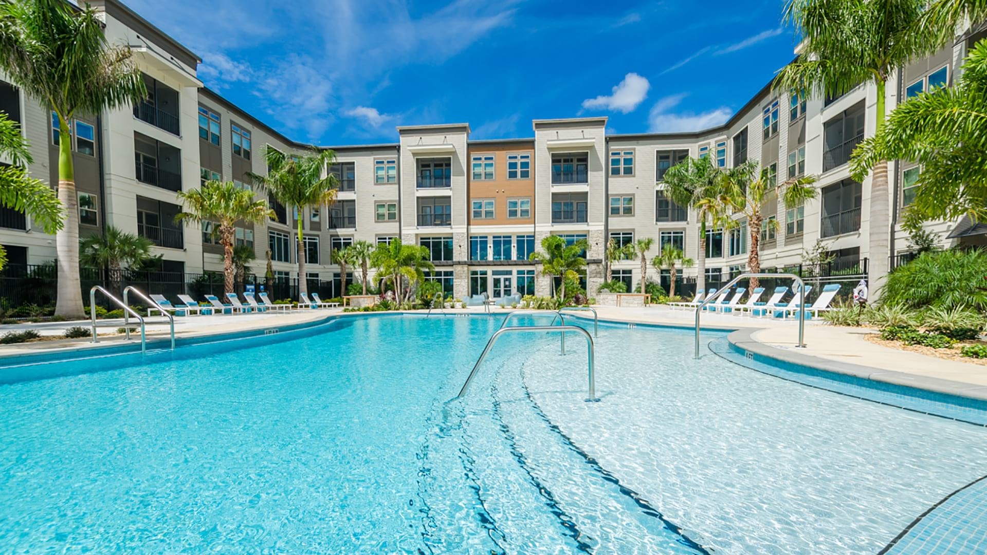 Spacious Resort-style pool at Our Pinellas Park apartments