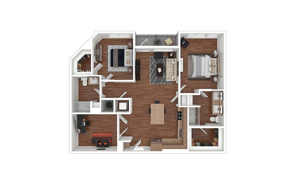 Pearce 2-Bedroom Downtown Cary Apartment