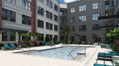 Resort-Style Swimming Pool at Our Apartments for Rent in South End